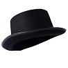 Черная Шляпа Цилиндр черная фетр/G 1501-6717