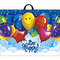 Happy Birthday Пакет п/э Be Happy Шары 71х55см 2009-3536