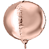 Розовое Золото Р 3D СФЕРА Б/РИС 33" Металлик Rose Gold 1209-0503