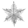  Украшение Снежинка3 фольг. серебро, 40см 1410-0422