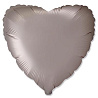  Шар сердце 45см Сатин Mushroom 1204-1499