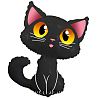 Вечеринка Хэллоуин Шар фигура Кот черный 1207-4475
