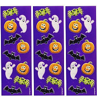 Вечеринка Хэллоуин Наклейка Halloween блеск 6 листов 1507-1159
