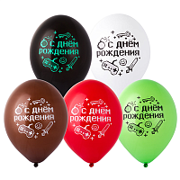 TNT Party Шар с рисунком 14" С Днем Рожд Пиксели 1103-3020