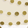Золотая Гирлянда Круги Gold блеск 2,1м 6шт 1505-1165