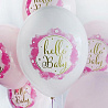 Шары 35см с рис. Hello Baby (девочка)
