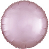 Розовая Шарик КРУГ 45см Сатин Pink 1204-0903