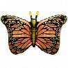 Бабочки Шар фигура Бабочка крылья оранжевые 1207-3409