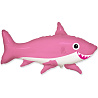 Морской мир Шар фигура Акула веселая розовая 1207-3453