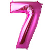 Цифры и числа Шар цифра "7", 101см Pink 1207-2185