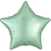 Зеленая Шарик ЗВЕЗДА 45см Сатин Mint Green 1204-0904