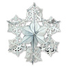  Украшение Снежинка серебряная, 60 см 1501-0741