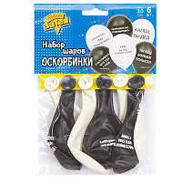 Оскорбления Шары с Оскорблениями черные, 30 см, 6 шт 1111-0891
