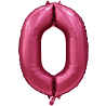 Цифры и числа Шар цифра "0", 101см Сатин Pomegranate 1207-3281