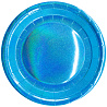  Тарелки голографические голубые, 6 шт 1502-4079