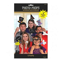 Новый год Фотобутафория Новогодняя HNY, 13 штук 1506-0160
