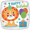Животные Шар 45см HBirthday Лев счастливый 1202-3198