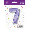 Шар цифра 7 101см Lilac