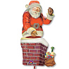 Дед Мороз Шар-фигура Санта в трубе 1207-2056