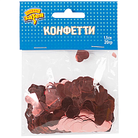 Розовое Золото Конфетти Сердца фольг роз золото1,5см20г 1501-5418