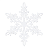  Фигура бумажная Снежинка белая, 10 штук 1501-5408