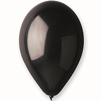 Черная Шарик 14", 36см, цвет 14 Пастель Black 1102-0352