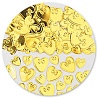 Золотая Конфетти Сердца с вензелем золот 14гр 1501-0863
