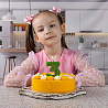 Свеча цифра "3" Глиттер, 8 см