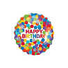 Happy Birthday Шар фигура Happy Birthday Шарики цветные 1207-2713