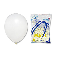 Белая Шарик 10" 25см, 01 Паст White MAXI 500шт 1102-1270