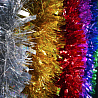 Новый год Мишура цветная голограф в асс 8х240см 2008-6186