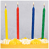 Свечи для торта Спираль мульти, 12 штук