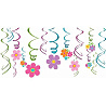  Спираль Цветы весенние 46-60см 12шт 1501-3450