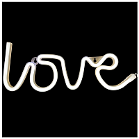 Я тебя люблю! Фигура светящ LED LOVE белая/G 1501-6632