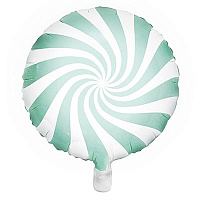 Новый год Шар 45см Леденец Пастель Mint 1202-3524