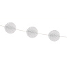 Белая Гирлянда-шары бумажная белая, 3 м 1404-0440