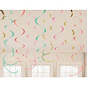 Элегантная Вечеринка Спирали пастель, 55 см, 12 штук 1501-4208