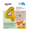 Шар цифра "4", 101см Металлик Gold