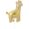 Животные Шар мини фигура Жираф белое золото 1206-1412