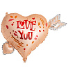 Я тебя люблю! Шар фигура LOVES YOU Сердце со стрелой 1207-5478