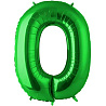 Цифры и числа Шар цифра "0", 102см Green 1207-2689