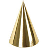 Золотая Колпаки фольгированные золотые, 6 штук 1501-3990