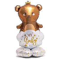 Я родился Шар напольный MY BABY Мишка 1207-5441