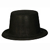 Голливуд Шляпа пластиковая Цилиндр черная 1501-2316