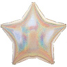  Шарик 32", голографическая звезда Silver 1204-0114
