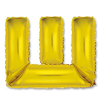 Буквы Шар Мини буква "Ш", 36см Gold 1206-0825