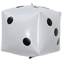 Казино К 3D КУБ 24" Кость игральная White 1209-0480