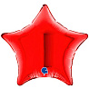 Красная Г Б/РИС ЗВЕЗДА 4" Металлик Red 1204-1488
