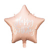 Happy Birthday Шар 45см HB Звезда Light Powder Pink 1202-3608