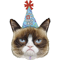 Оскорбления Шар фигура Grumpy Cat Кошка в колпаке 1207-4263